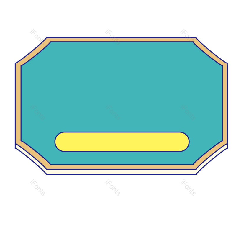 边框图片,卡通元素,对话框PNG,简约免抠素材